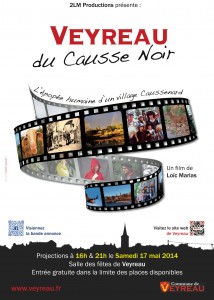 Projection du film "Veyreau du Causse Noir" dont voici l'affiche